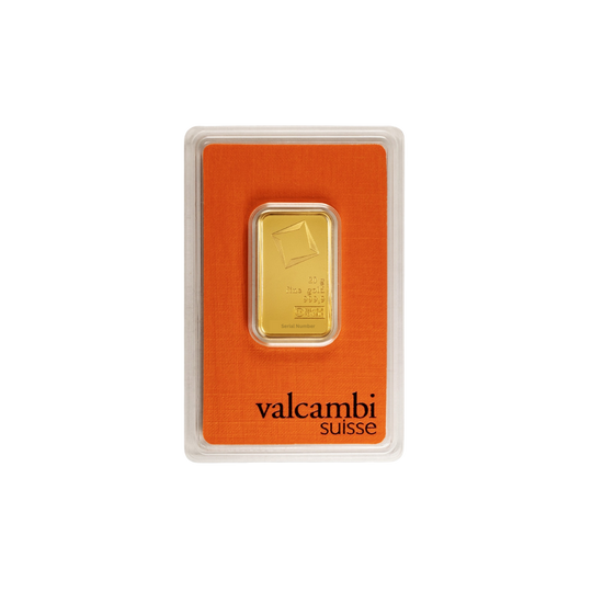 20 gram Valcambi Suisse Gold Bar (In Assay)