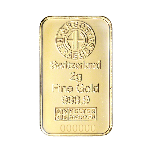 2 gram Argor-Heraeus Gold (In Assay)