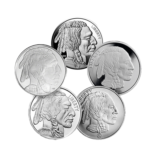 1 oz Silver Buffalo Round (Random Mint)