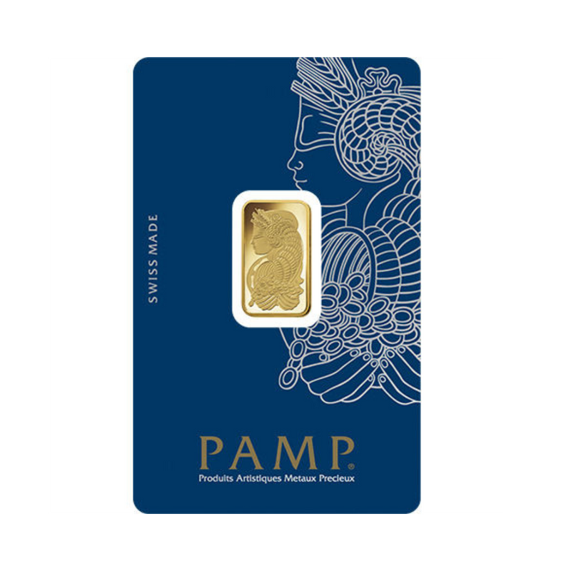 PAMP 純金 5グラム バー 保証書付き 5 gram Pamp Suisse Gold Bar | Investor Crate® – IC INC
