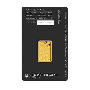 5 gram Perth Mint Gold Bar (In Assay)