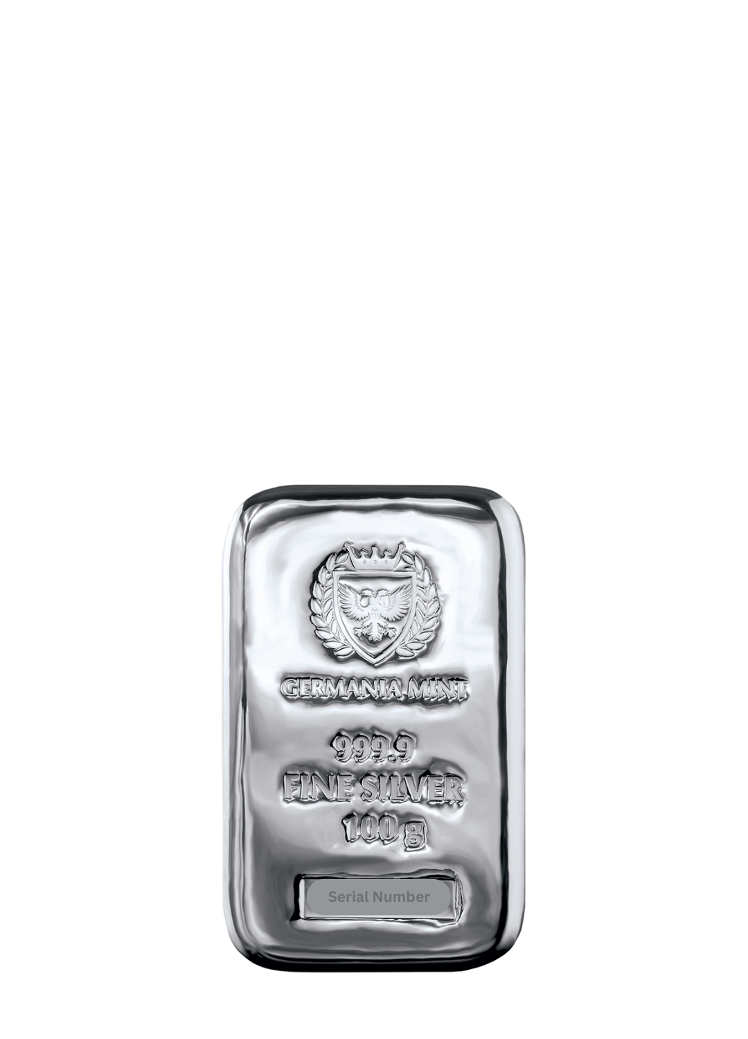 100 gram Germania Mint Silver Bar (Cast)
