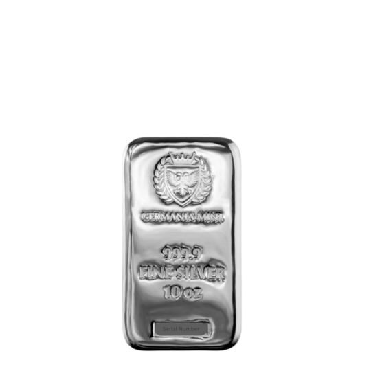 10 oz Germania Mint Silver Bar (Cast)