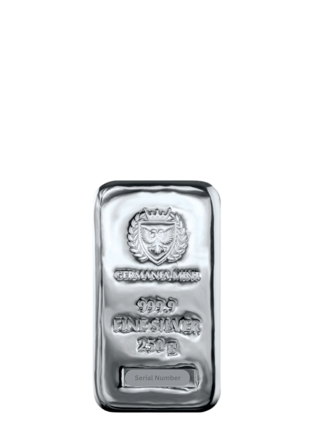 250 gram Germania Mint Silver Bar (Cast)
