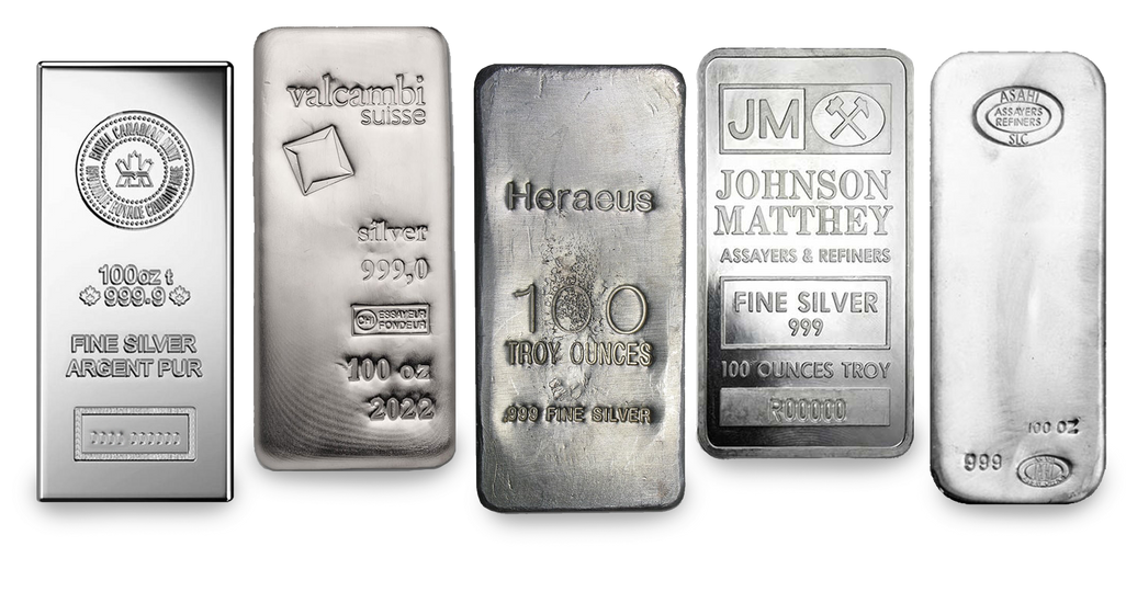 100 oz Silver Bars