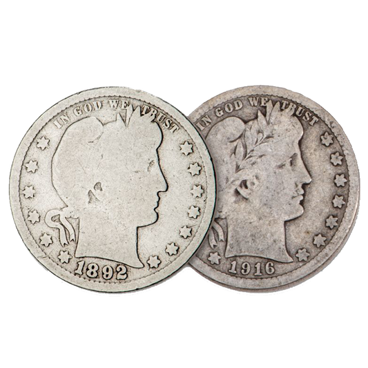 Barber Quarter 90% Silver