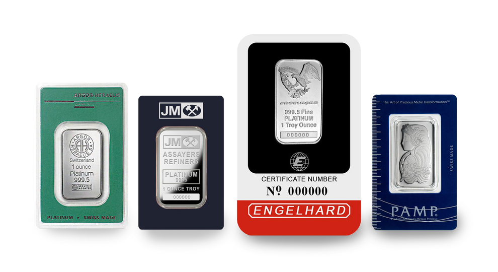 LBMA Brands of Platinum Bars