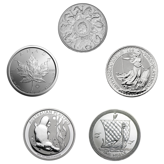 Various Platinum Coins
