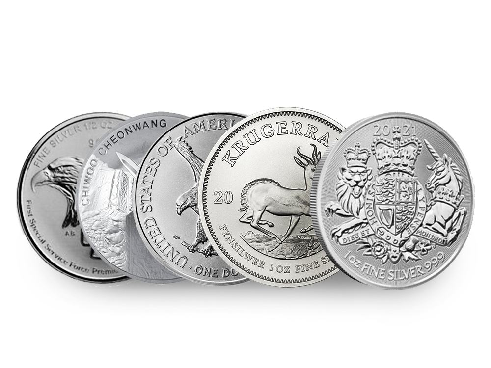 Silver Coins from around the world.