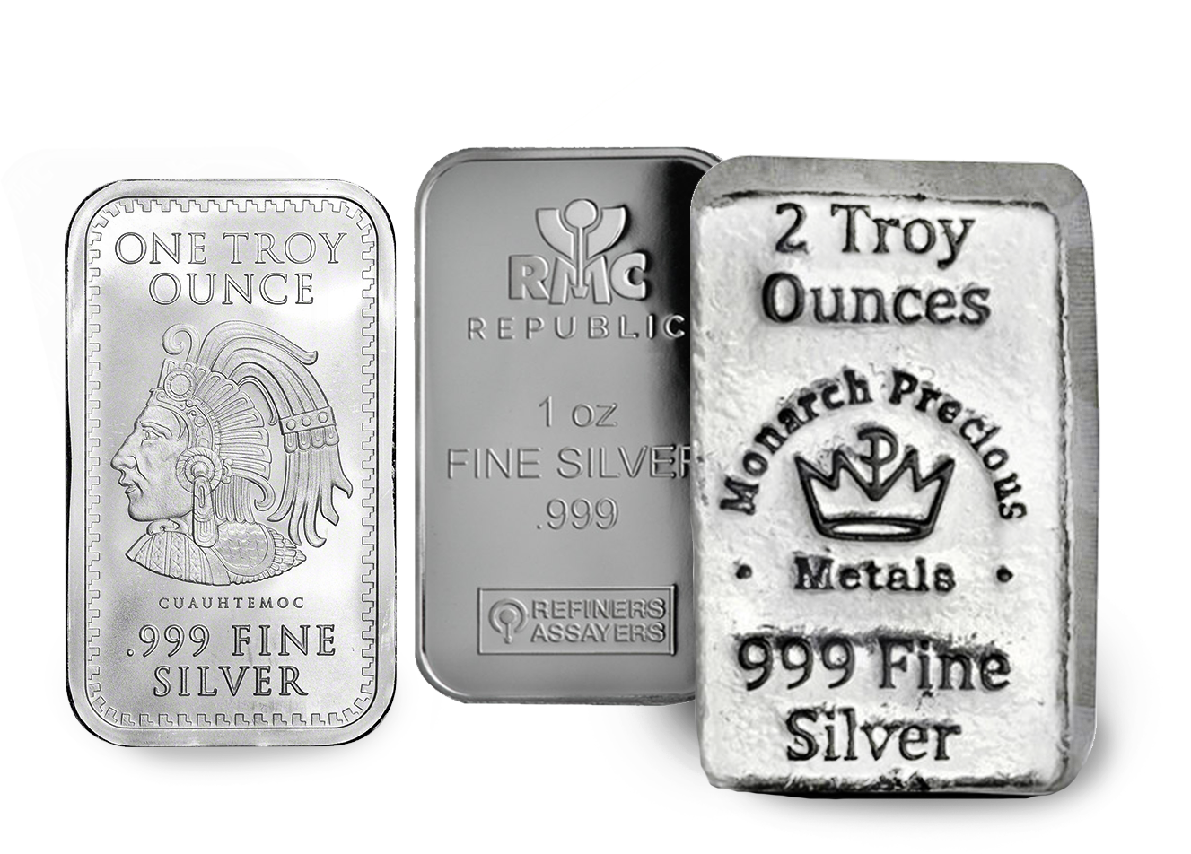 Silver Bars 2 troy ounces