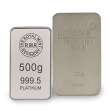 Platinum Bars from Royal Mint and Umicore