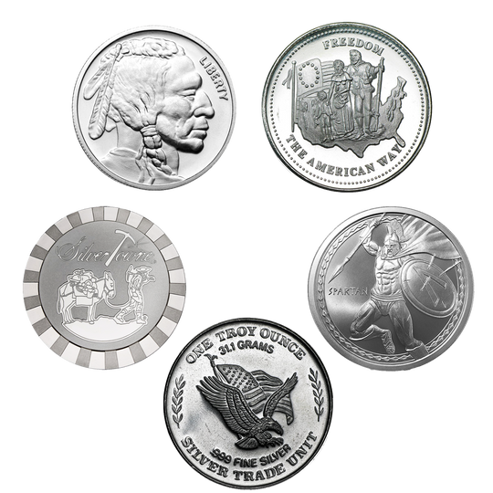 Variety of Silver Rounds