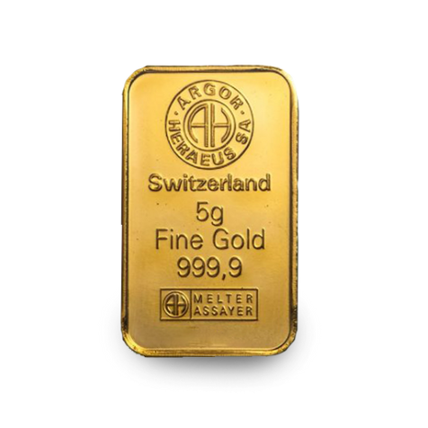 5 gram Gold Argor Bar