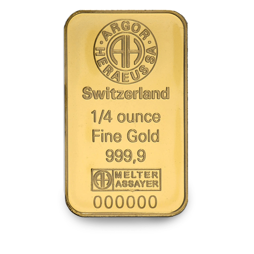 1/4 oz Argor Gold Bar