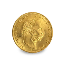1892 8 Florin / 20 Francs Austrian Gold Coin