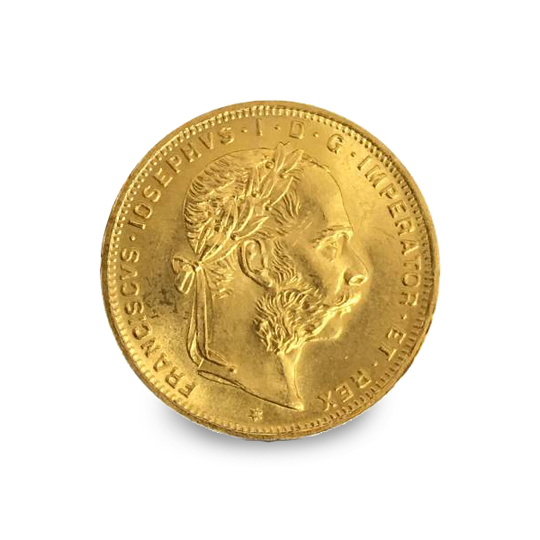 1892 8 Florin / 20 Francs Austrian Gold Coin