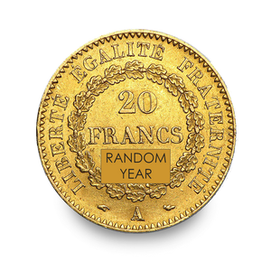 20 Francs France Lucky Angel Gold Coin (Random Year) | Sovereign 20 Francs France Lucky Angel Gold Coin (Random Year) | Sovereign