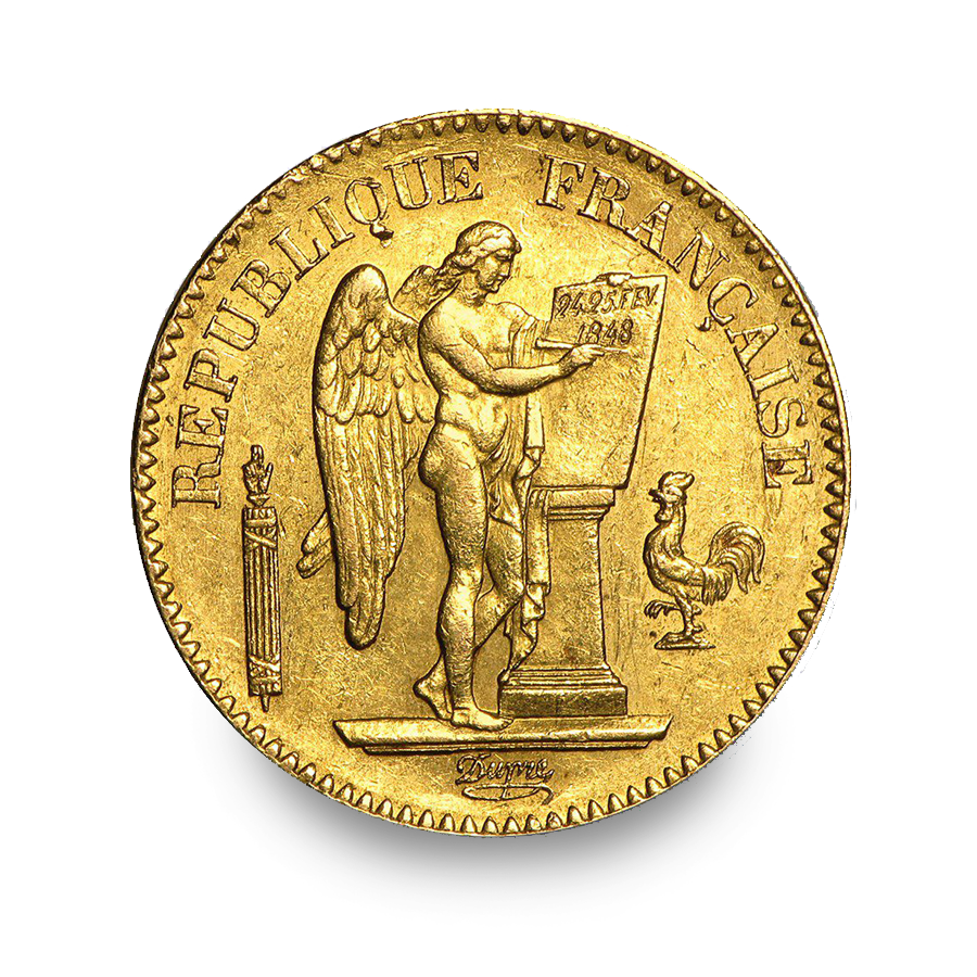 20 Francs France Lucky Angel Gold Coin (Random Year) | Sovereign 20 Francs France Lucky Angel Gold Coin (Random Year) | Sovereign