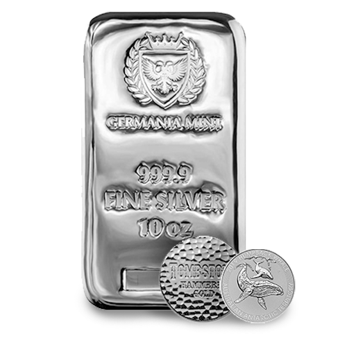10 oz Silver Bar Germania Mint