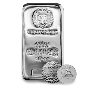 10 oz Silver Bar Germania Mint